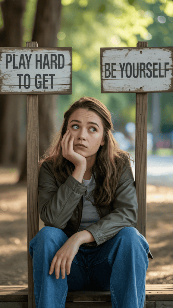 Woman overwhelmed by conflicting relationship advice — Dating Tips for Women